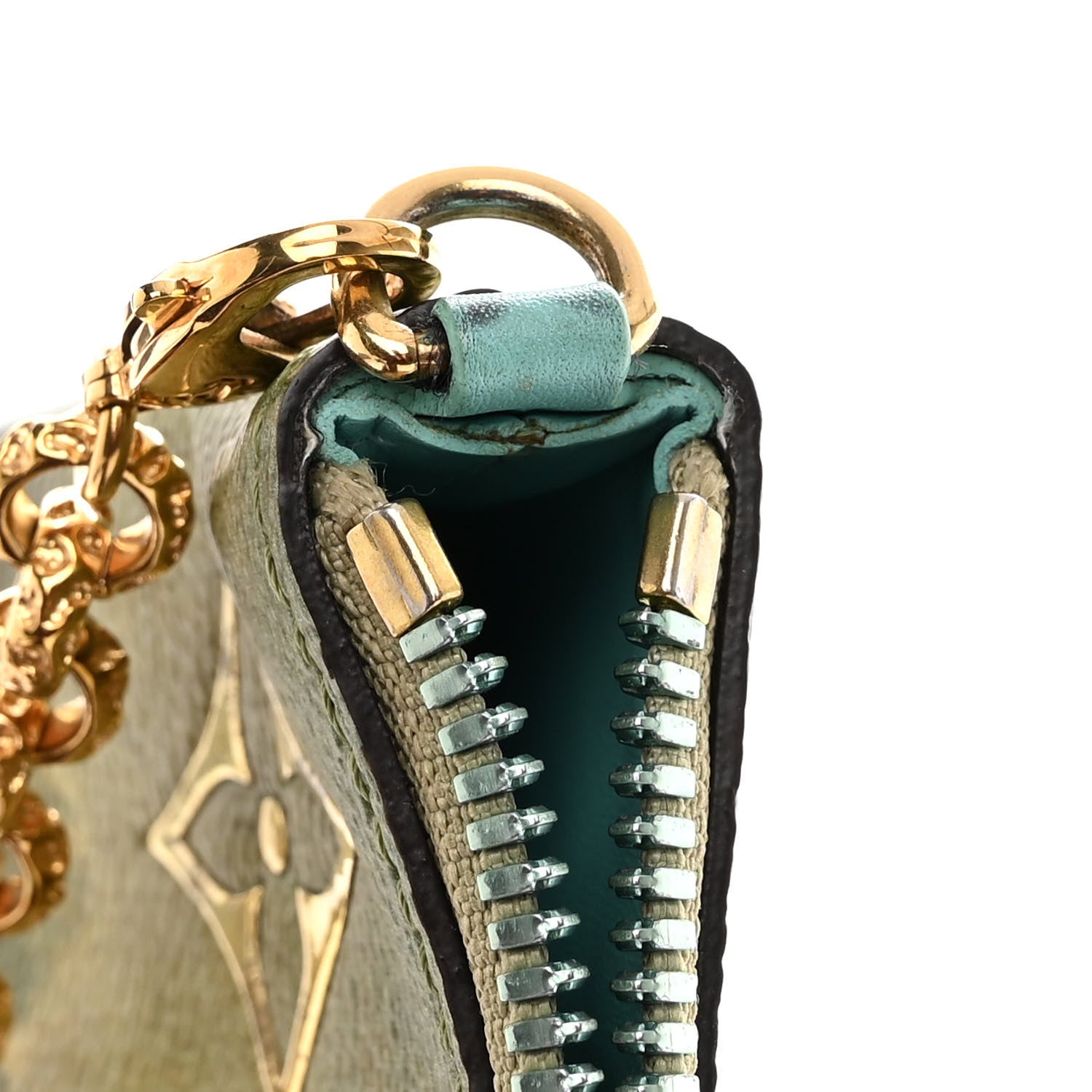 Louis Vuitton Masters Da Vinci Pochette Clutch Vert D’eau 11 of 11