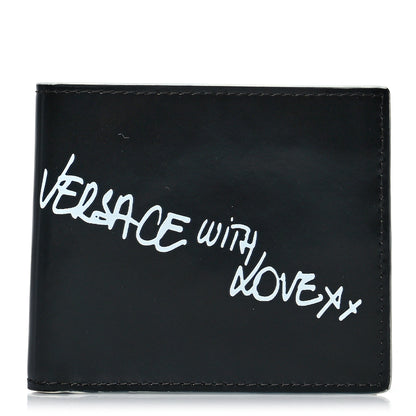 Versace Calfskin Versace With Love Bi-Fold Wallet Black 1 of 7