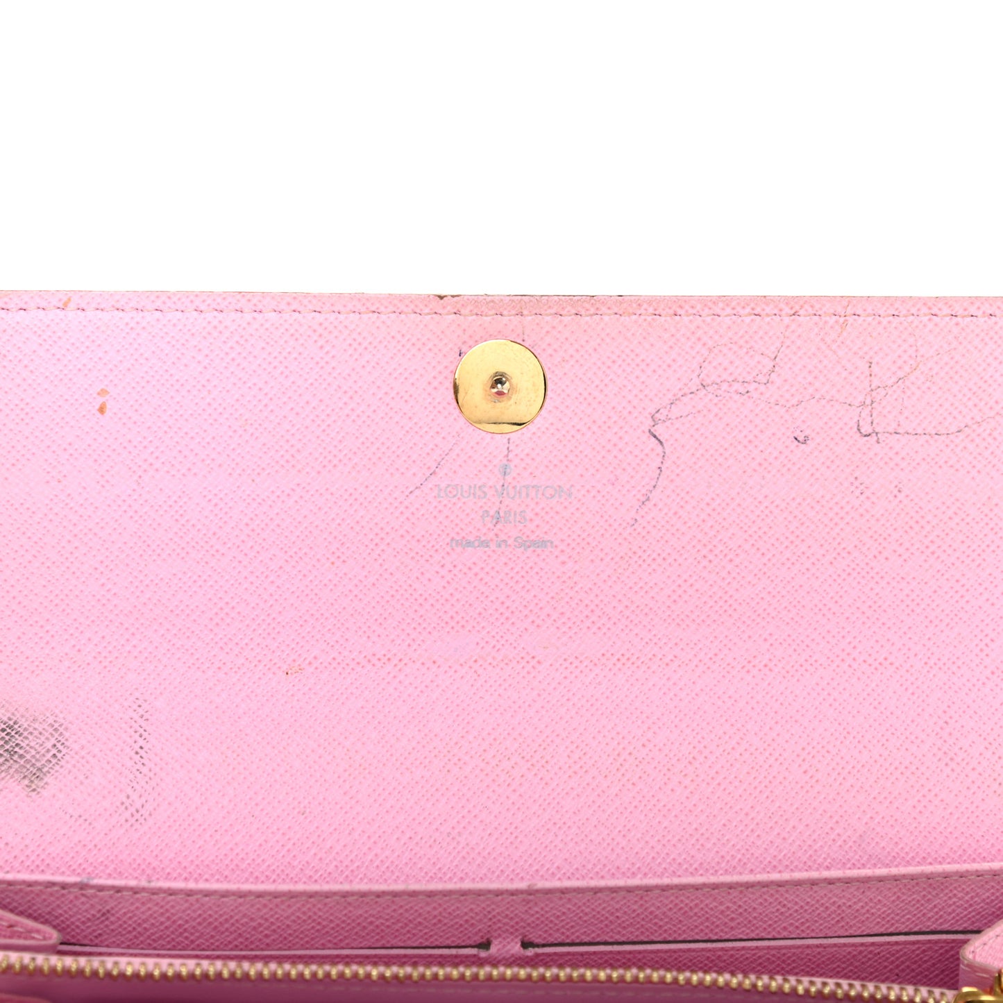 Monogram Multicolor Sarah Wallet White Litchi