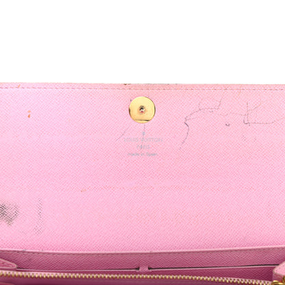 Louis Vuitton Monogram Multicolor Sarah Wallet White Litchi 8 of 11