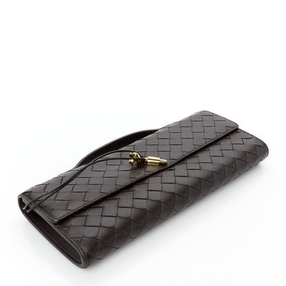 Bottega Veneta Nappa Intrecciato Long Andiamo Top Handle Clutch Fondant 4 of 8