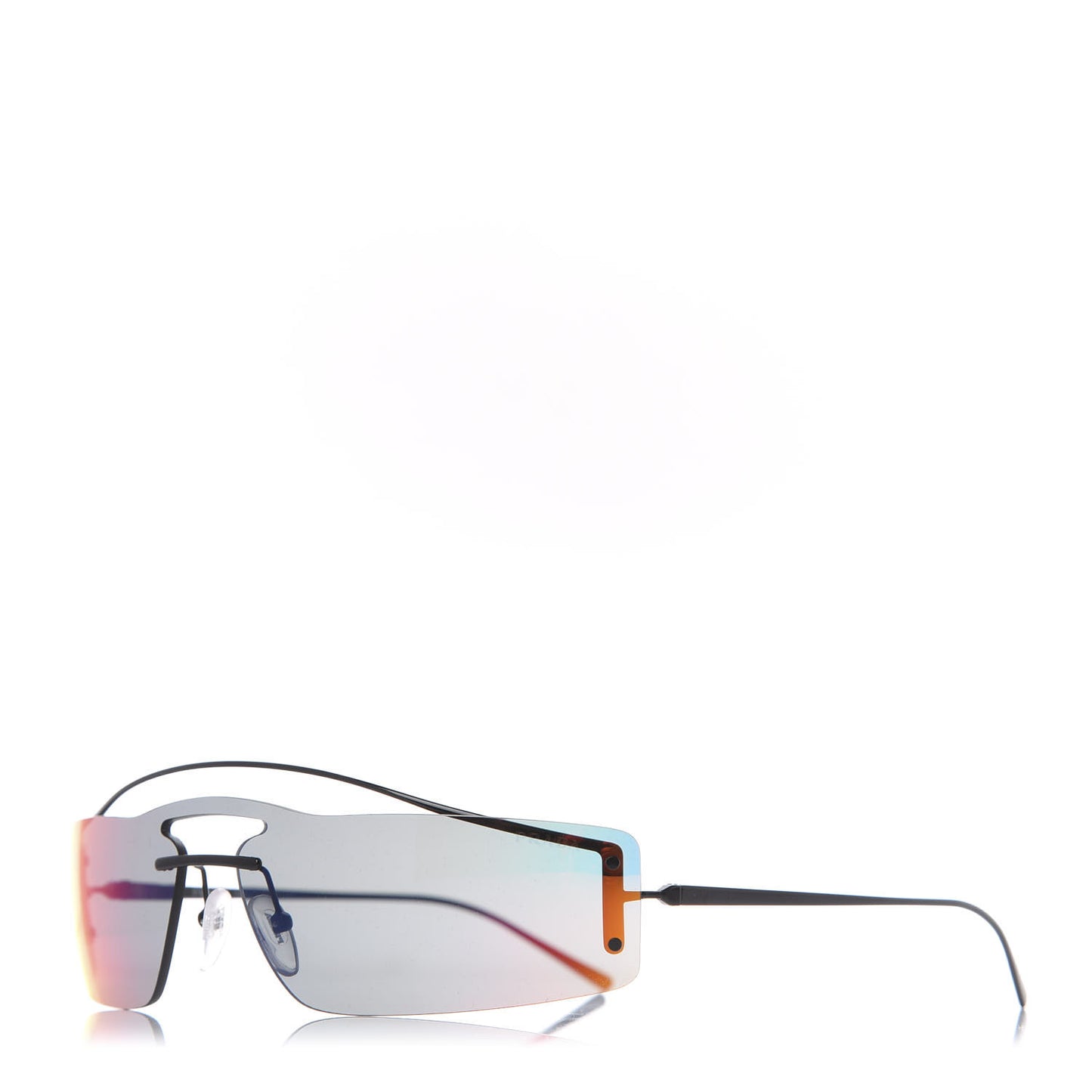 Rectangle Shield Sunglasses SPR 61V Black Multicolor