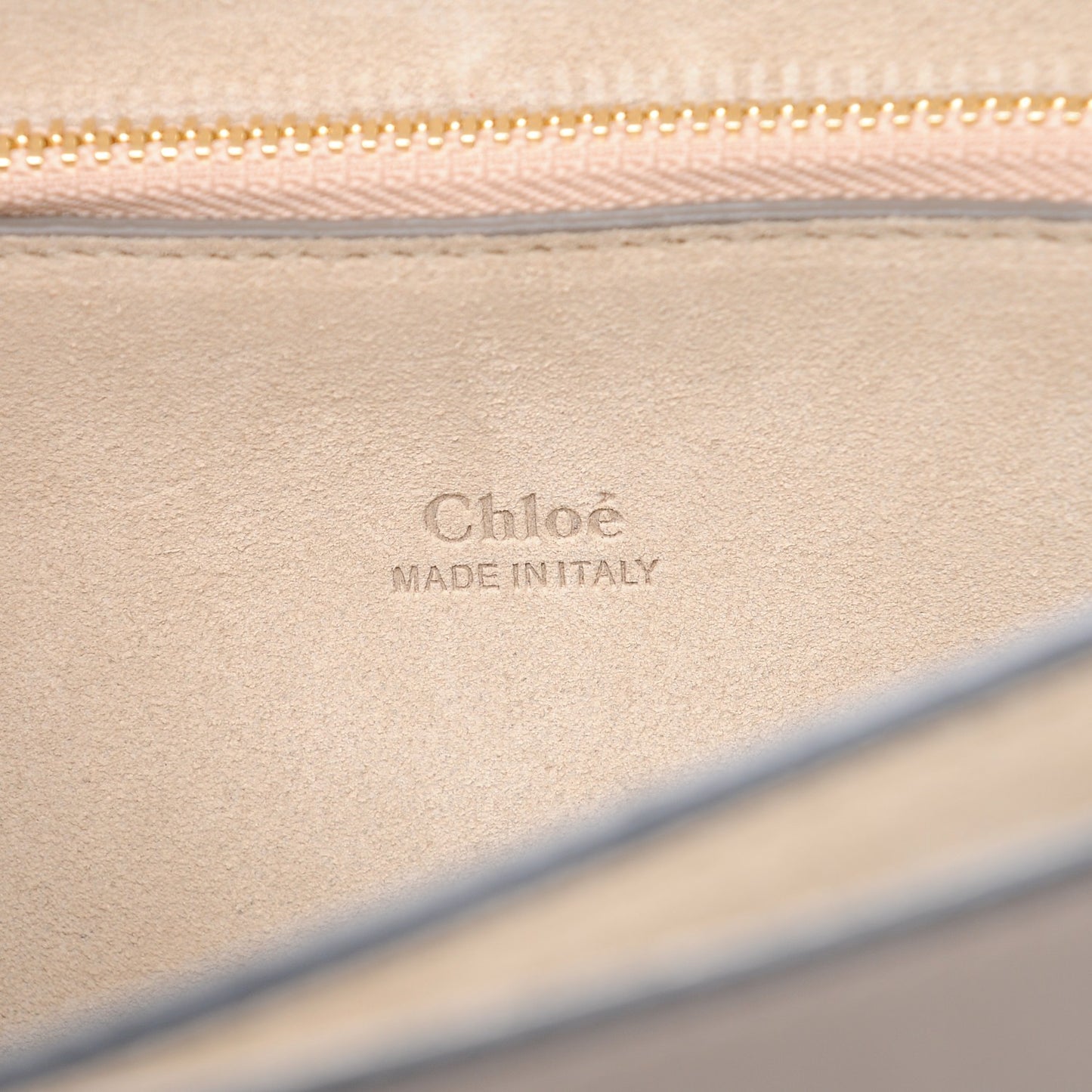 Calfskin Suede Studded Medium Faye Shoulder Bag Motty Grey