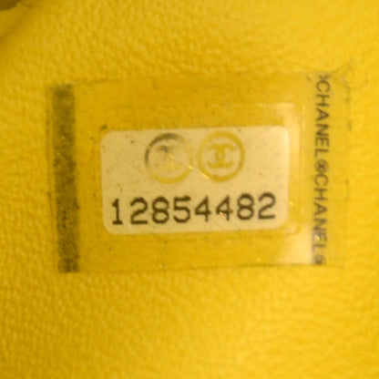 Chanel Lambskin Jumbo Single Flap Yellow 9 of 10