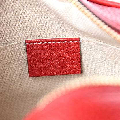 Gucci Pebbled Calfskin Small Soho Disco Bag Tabasco Red 6 of 10
