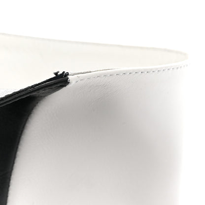 Christian Louboutin Calfskin Astrilarge 100 Knee Boots 37 Black White 11 of 12