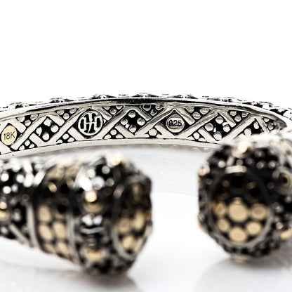 John Hardy Sterling Silver 18K Yellow Gold Jaisalmer Kick Cuff Bracelet 5 of 5