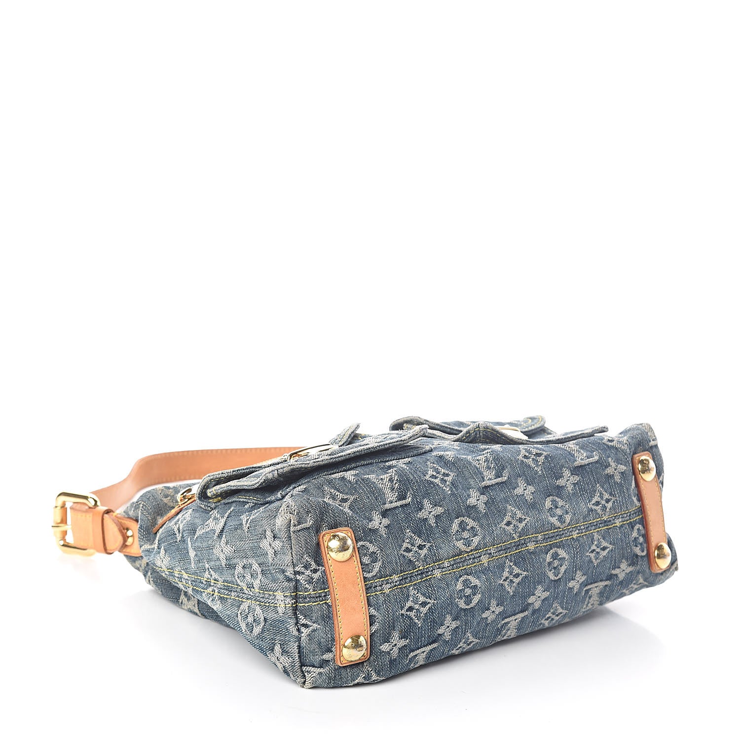 Louis Vuitton Monogram Denim Baggy PM Blue 4 of 9