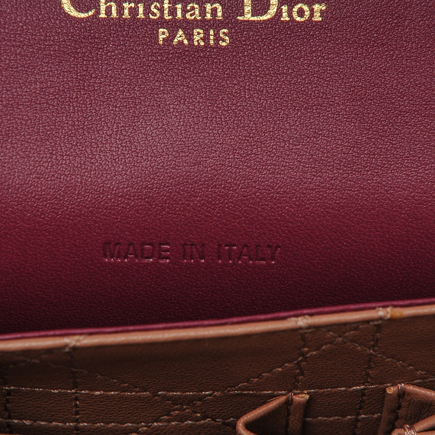 Lambskin Cannage Medium Miss Dior Flap Hortensia