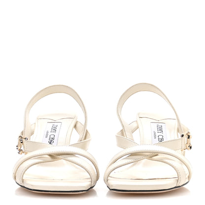 Jimmy Choo Nappa Jess 65 Sandals 37 White 3 of 7