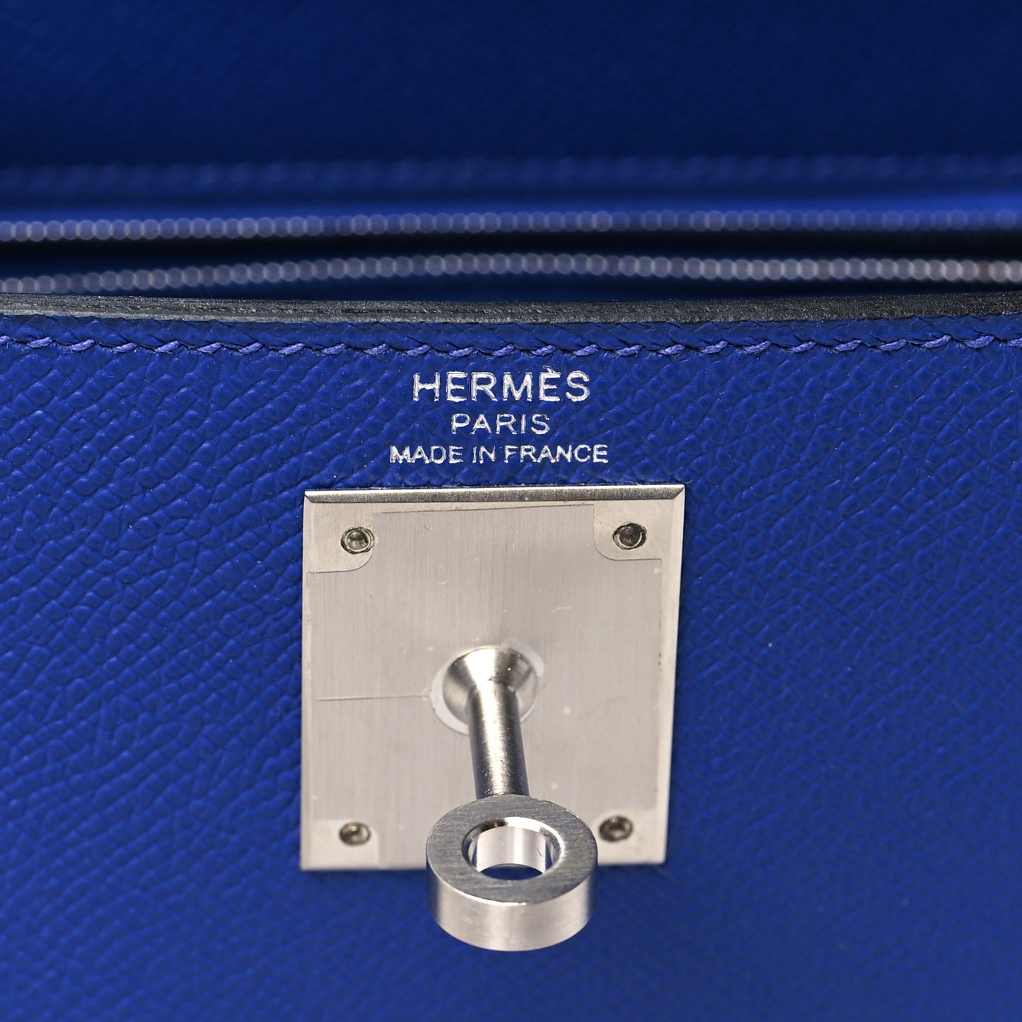 Epsom Kelly Sellier 28 Bleu Electrique