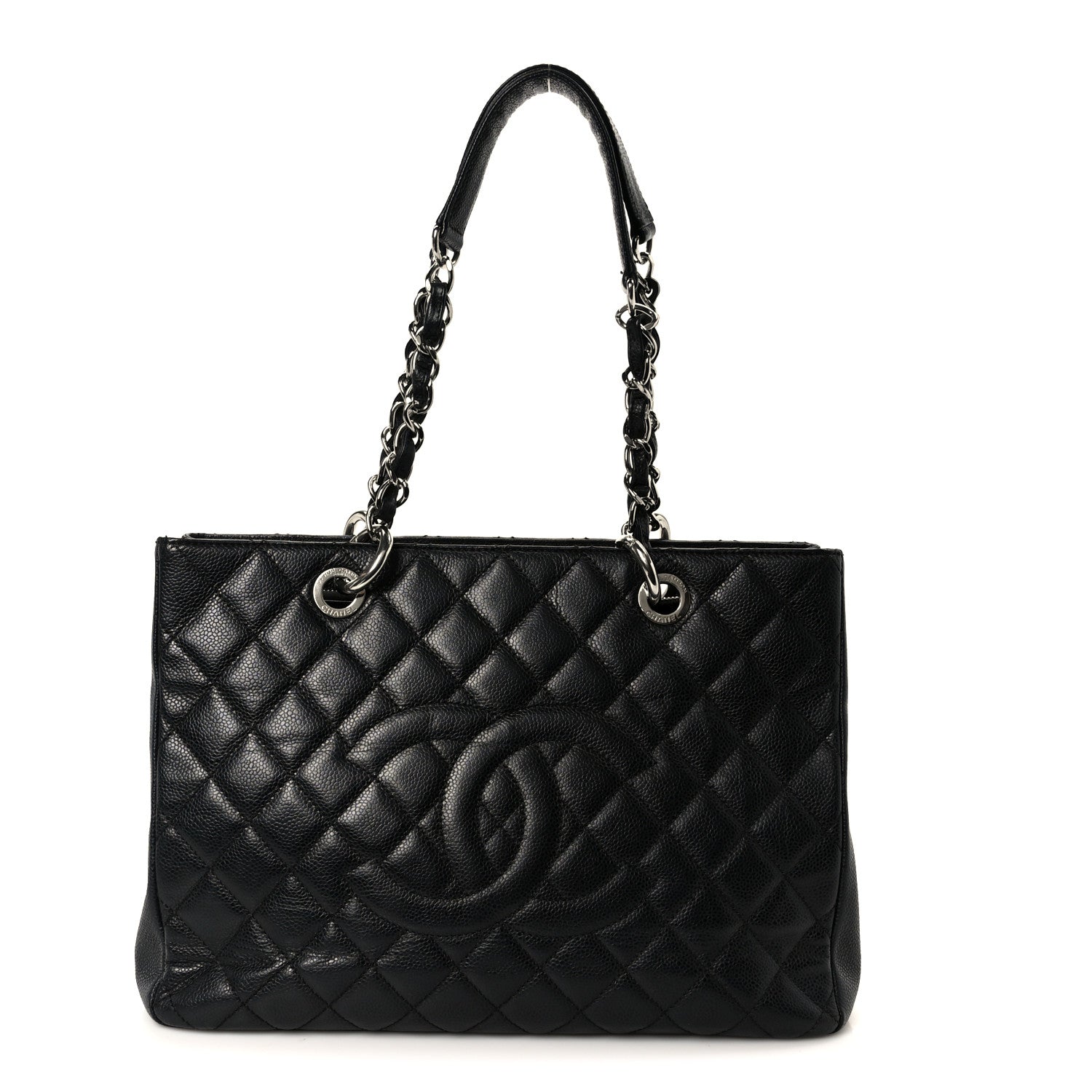 Chanel Caviar Quilted Grand Shopping Tote GST Black 8 of 10