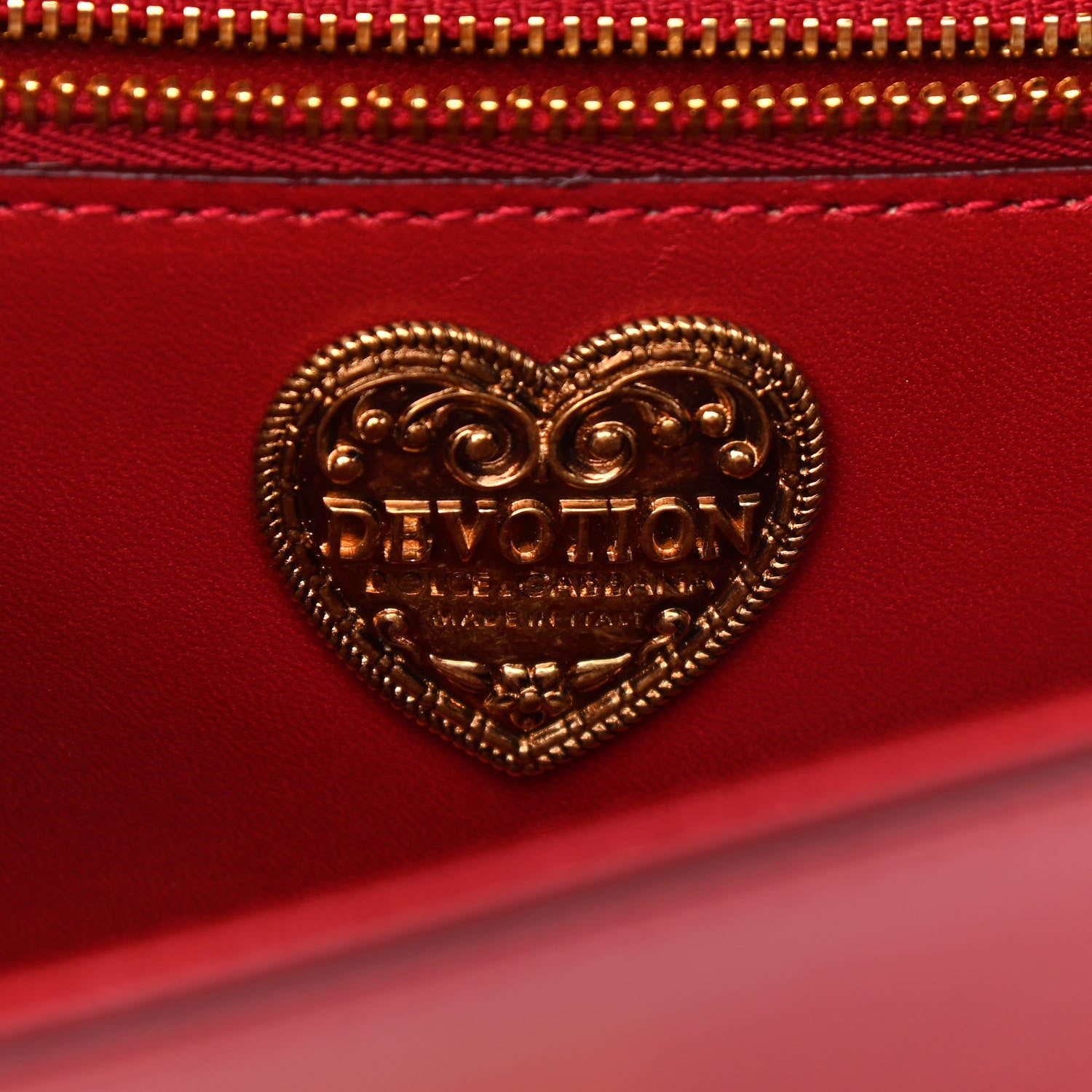 Dolce & Gabbana Nappa Devotion Crossbody Bag Rosso Papavero 6 of 10