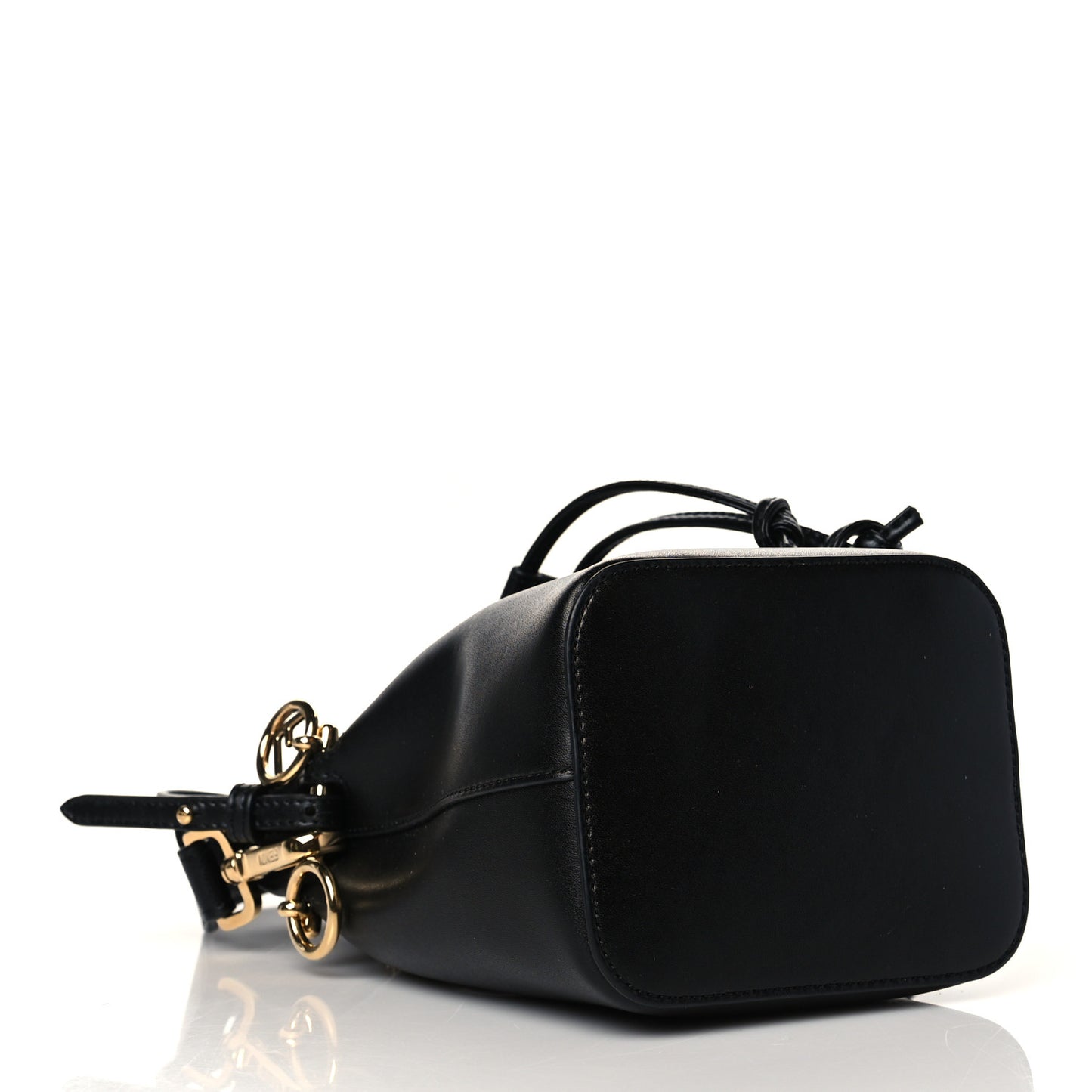 Vitello Liberty Lucido F is Fendi Mini Mon Tresor Bucket Bag Black