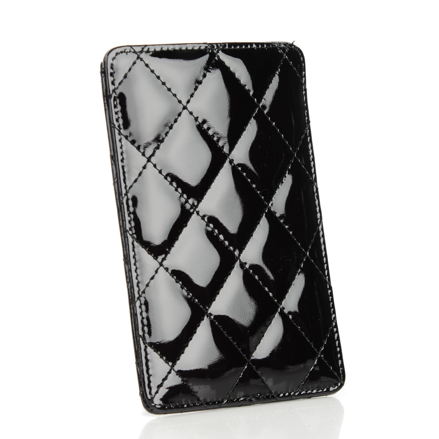 Chanel Patent Quilted Brilliant iPhone 4 Case Black 3 of 8