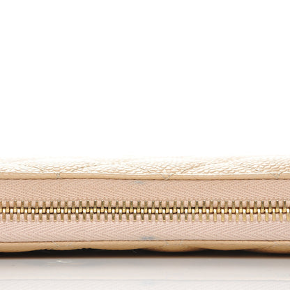 Chanel Caviar Quilted Large Gusset Zip Around Wallet Beige Clair 9 of 10