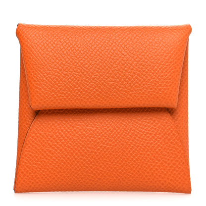 Hermes Epsom Bastia Verso Coin Purse Orange Lime 1 of 8