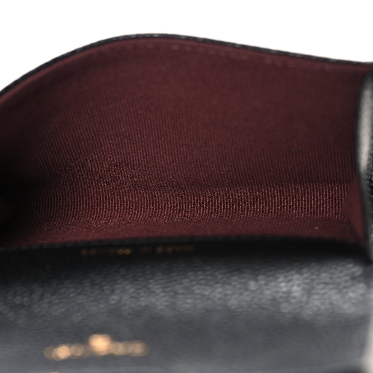 Caviar Quilted Flap Card Holder Wallet Black