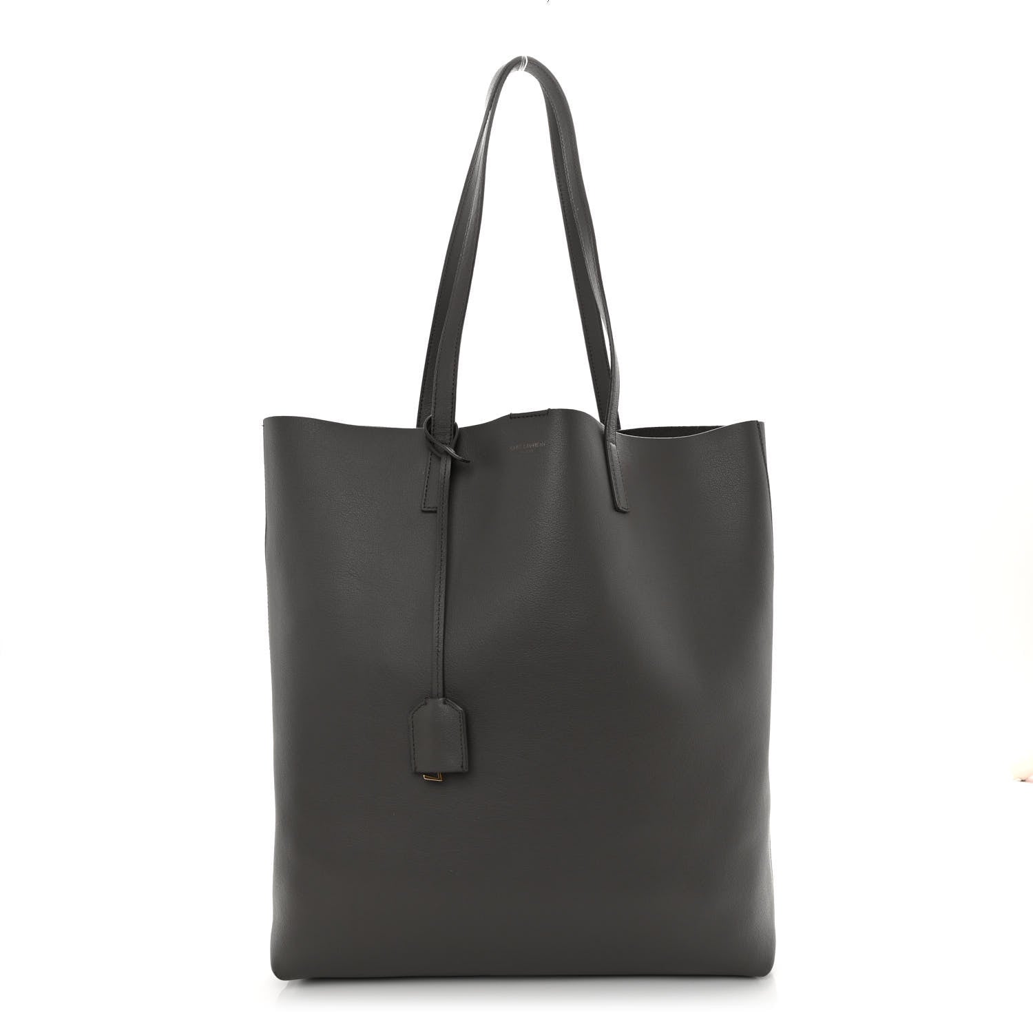 Saint Laurent Calfskin Medium Shopping Tote Fog 3 of 10