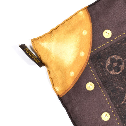 Louis Vuitton Cotton Denim Monogram Scarf Ebene 4 of 6