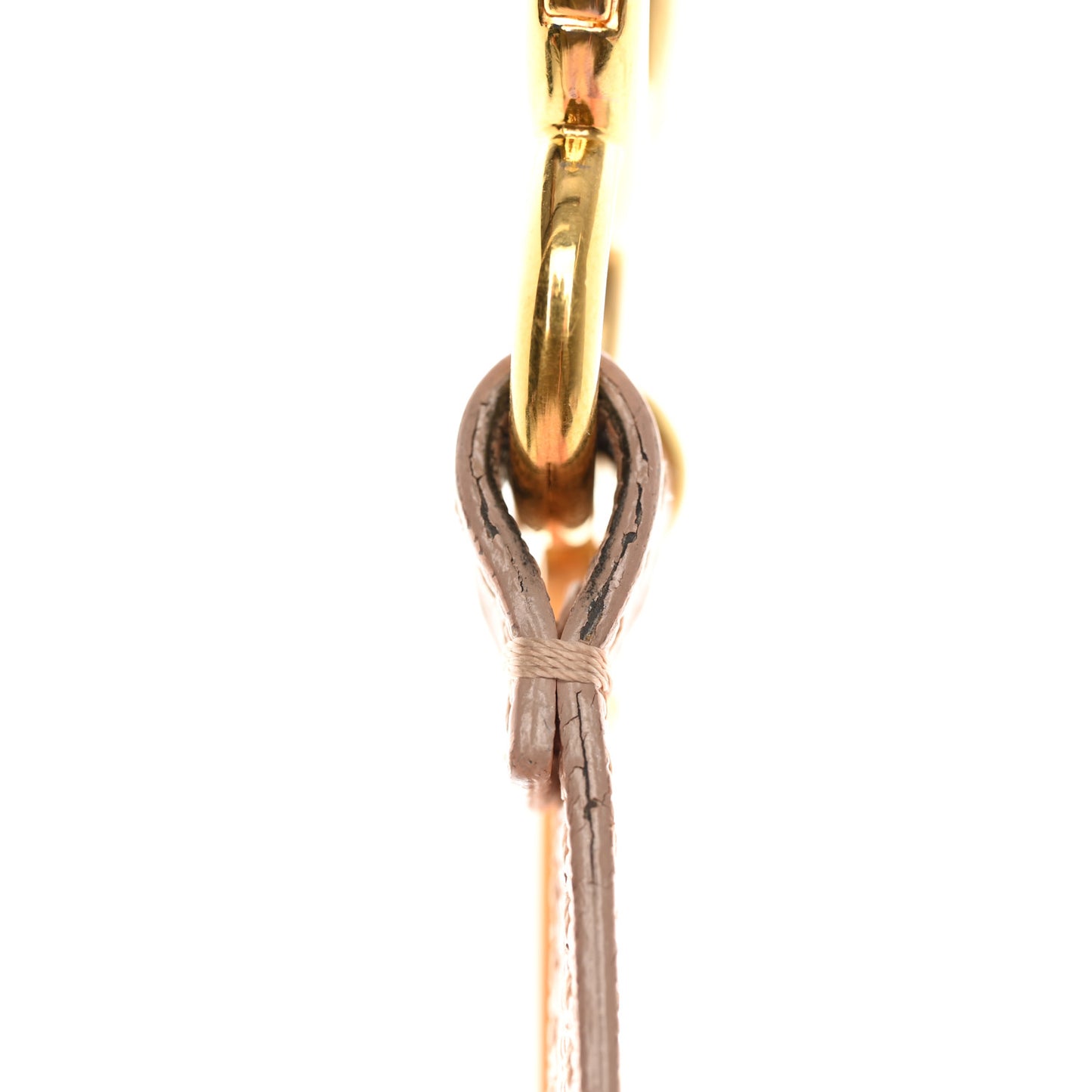 Fox Fur Vitello Elite Bi-Color Pom Pom Bag Charm Rosa Cammello Cipria