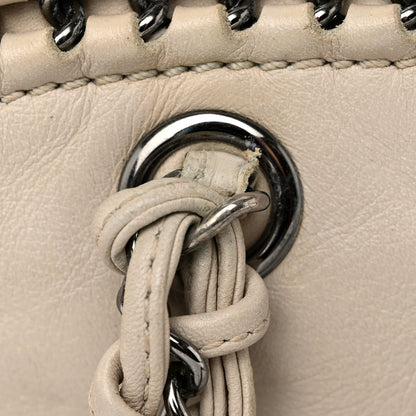 Chanel Goatskin Medium Luxe Ligne Bowler Beige 14 of 14