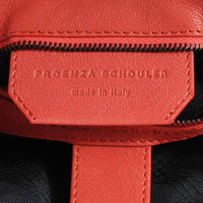 Proenza Schouler Lambskin PS1 Medium Satchel Deep Coral 9 of 12