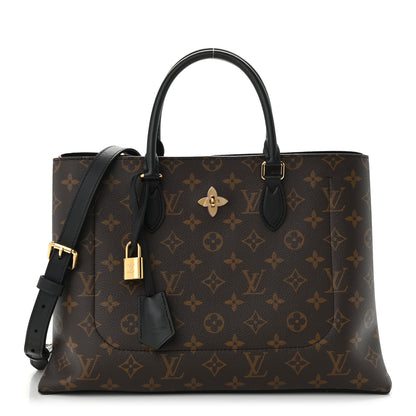Louis Vuitton Monogram Flower Tote Black 1 of 10