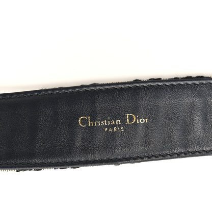 Christian Dior Oblique 30 Montaigne 35mm Belt 90 36 Blue 3 of 5