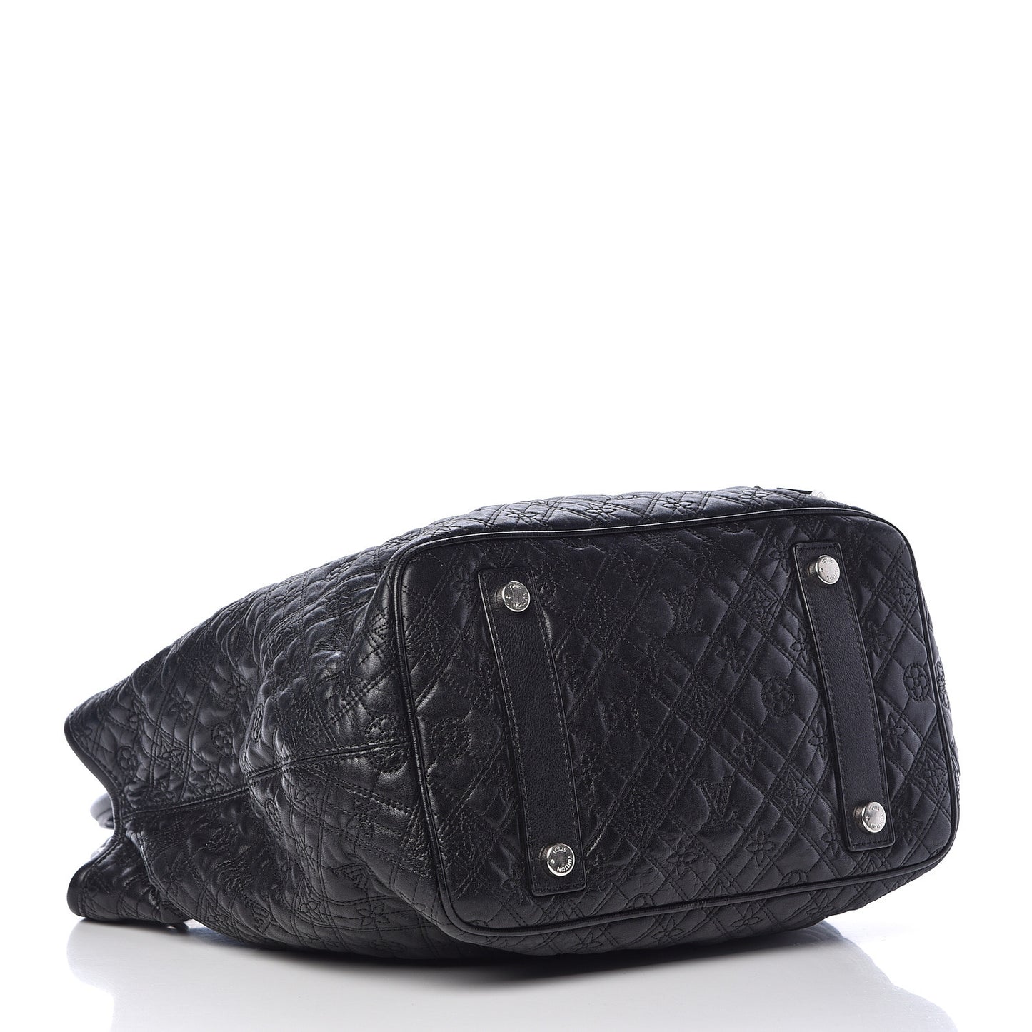 Monogram Lambskin Antheia Lilia GM Black