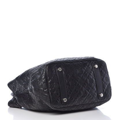 Louis Vuitton Monogram Lambskin Antheia Lilia GM Black 4 of 13
