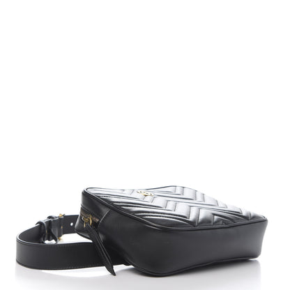 Gucci Calfskin Matelasse Mens GG Marmont Belt Bag 90 36 Black 4 of 14
