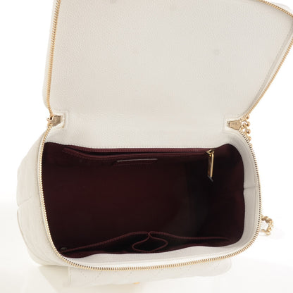 Chanel Iridescent Grained Calfskin Globe Trotter Vanity Case White 4 of 6