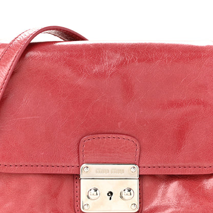 Miu Miu Vitello Shine Crossbody Bruyere 8 of 17