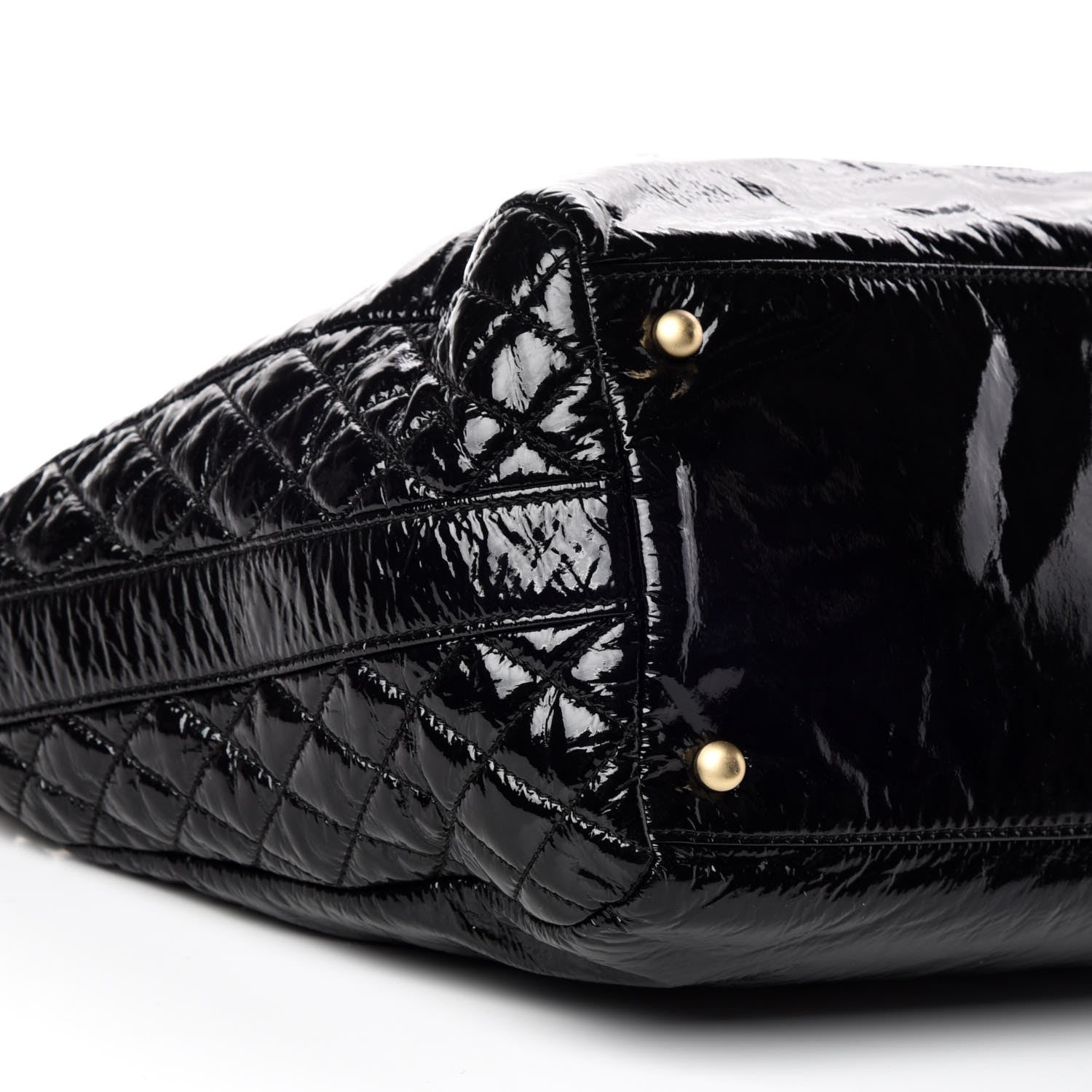 Chanel Vinyl Medium Rock and Chain Bowler Black 5 of 12