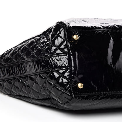 Chanel Vinyl Medium Rock and Chain Bowler Black 5 of 12