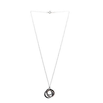 Tiffany Sterling Silver Rubedo 1837 Circles Pendant Necklace 2 of 5