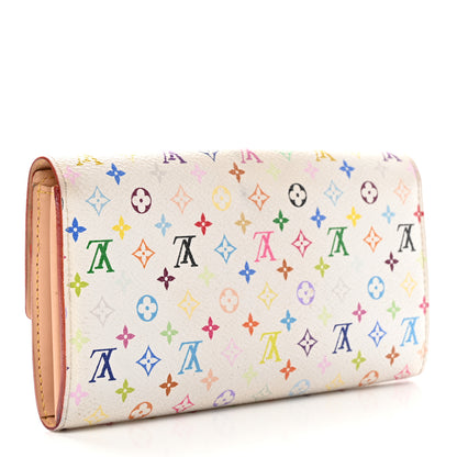 Louis Vuitton Monogram Multicolor Sarah Wallet White Grenade 3 of 9