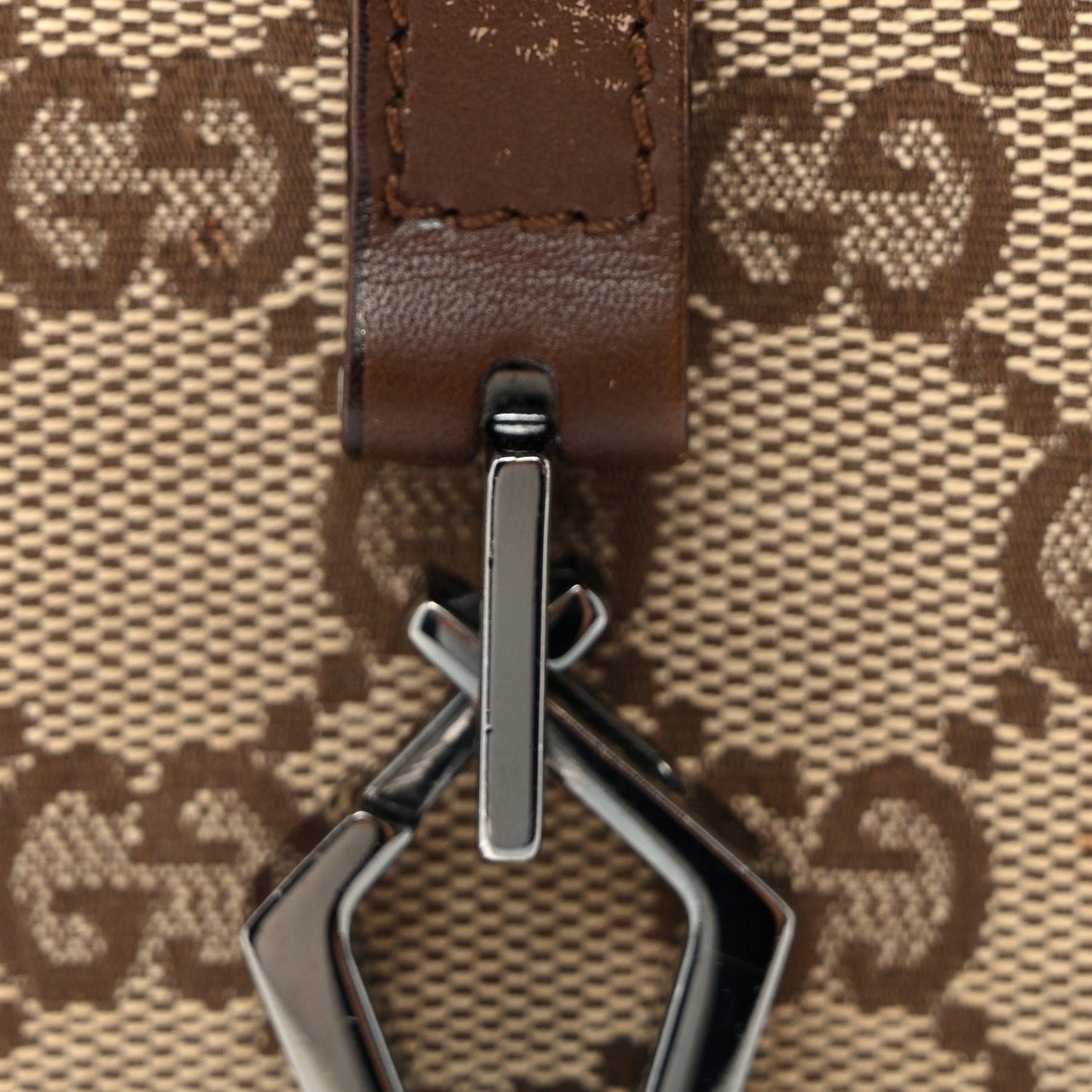 Monogram Jackie O Flap Bag Brown