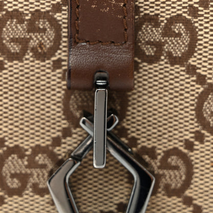 Gucci Monogram Jackie O Flap Bag Brown 11 of 13
