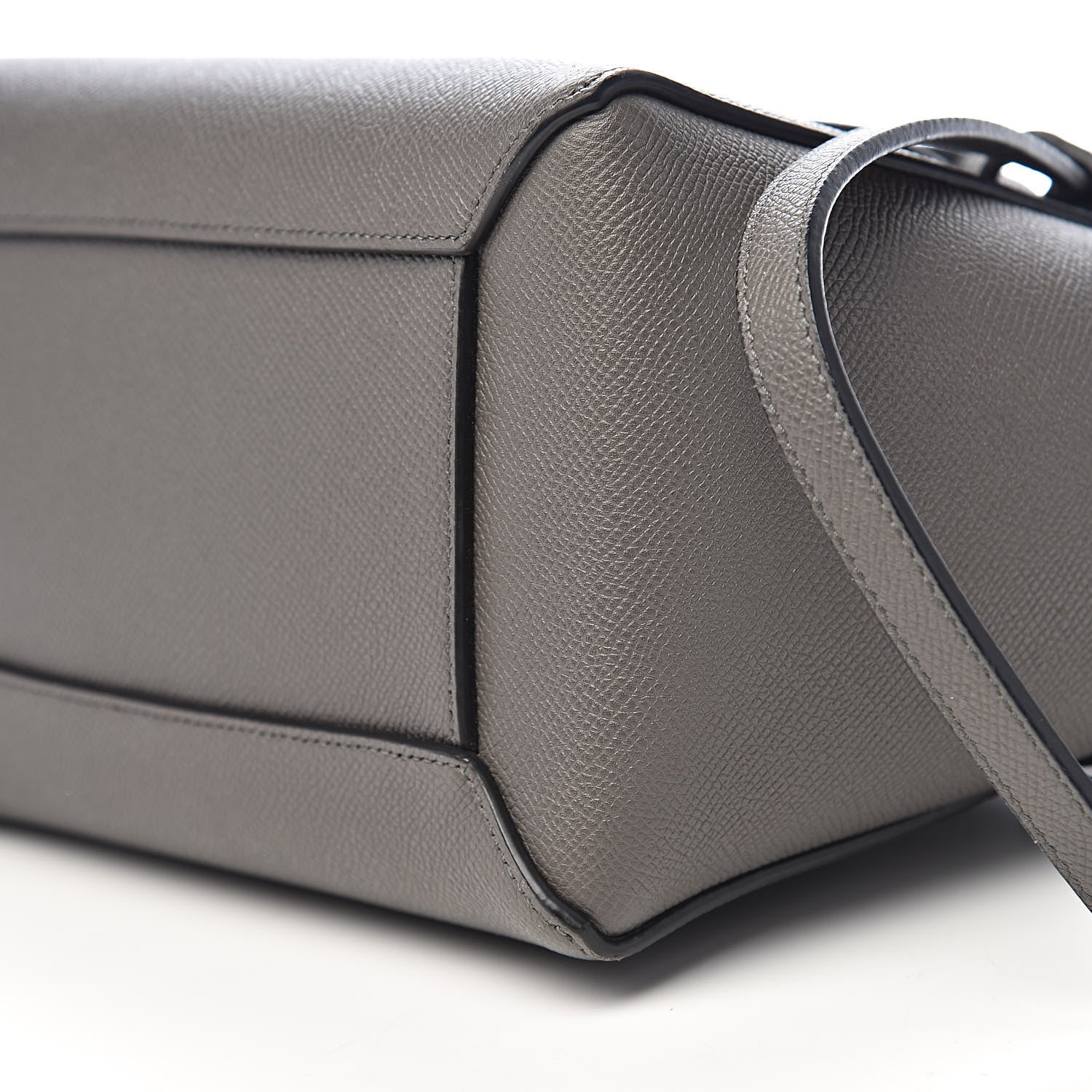 Celine Grained Calfskin Micro Belt Bag Grey 9 of 10