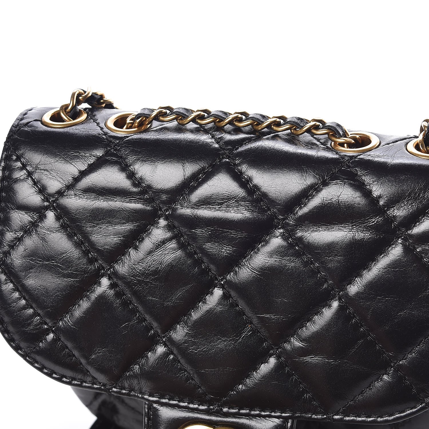 Chanel Aged Calfskin Small Bubble CC Flap Black 10 of 12