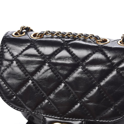 Chanel Aged Calfskin Small Bubble CC Flap Black 10 of 12