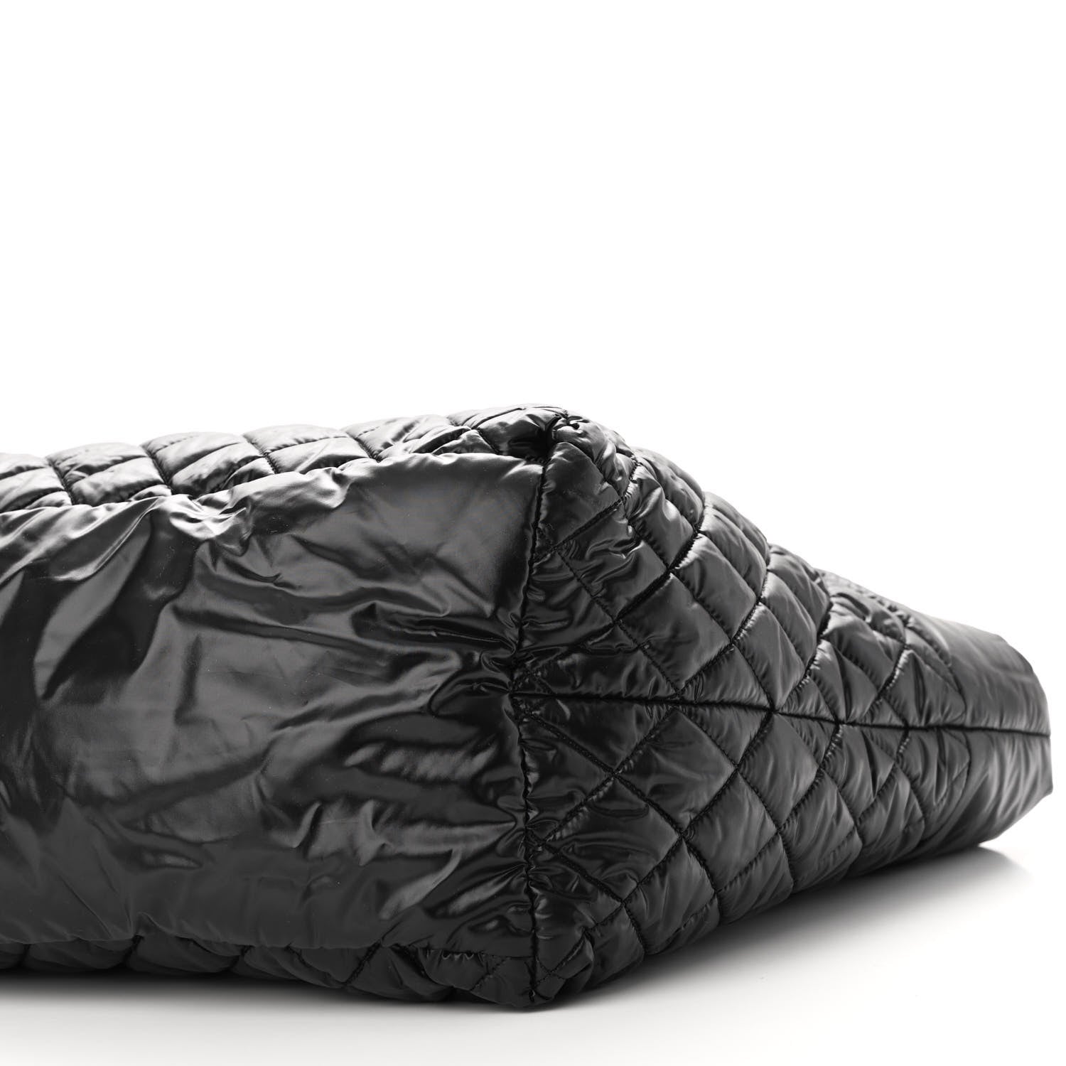 Chanel Nylon Quilted Large Coco Cocoon Tote Black 9 of 9