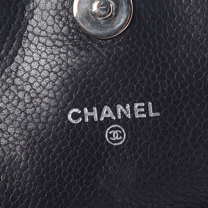 Chanel Caviar Half Moon Wallet On Chain WOC Black 6 of 12
