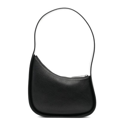 The Row Grained Calfskin Half Moon Shoulder Bag Black 1 of 10