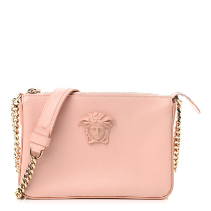 Versace Saffiano Calfskin Palazzo Chain Crossbody Light Pink 1 of 9