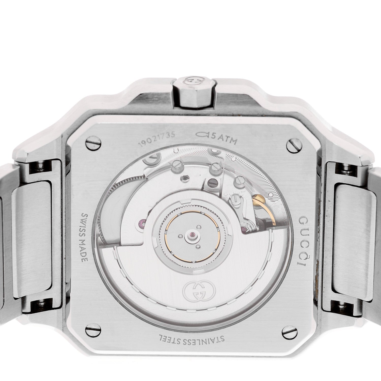 Gucci Stainless Steel 38mm G-Flat Automatic Watch Black 4 of 5