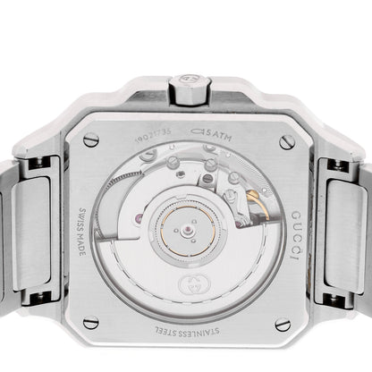 Gucci Stainless Steel 38mm G-Flat Automatic Watch Black 4 of 5