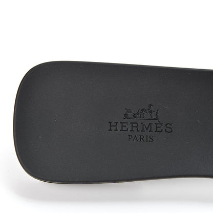 Hermes Rubber Aloha Sandals 37 Black 8 of 9